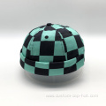 Black Blue Checkered Sailor Hat